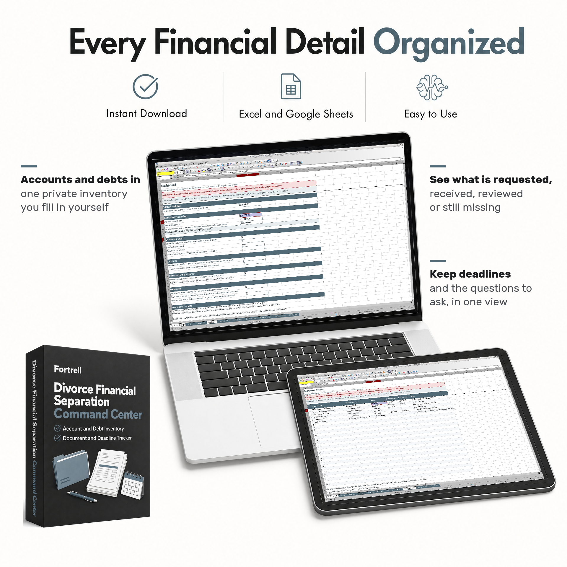 Divorce Financial Separation Command Center