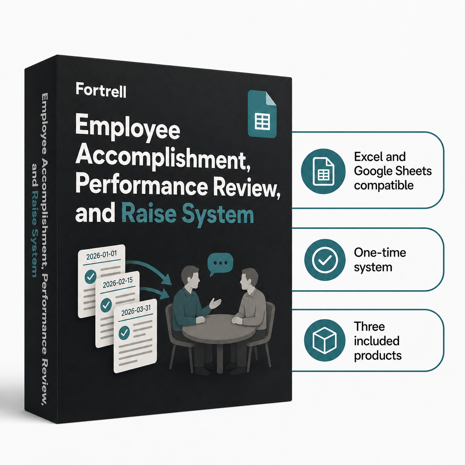 Employee Accomplishment, Performance Review, and Raise System product view 2