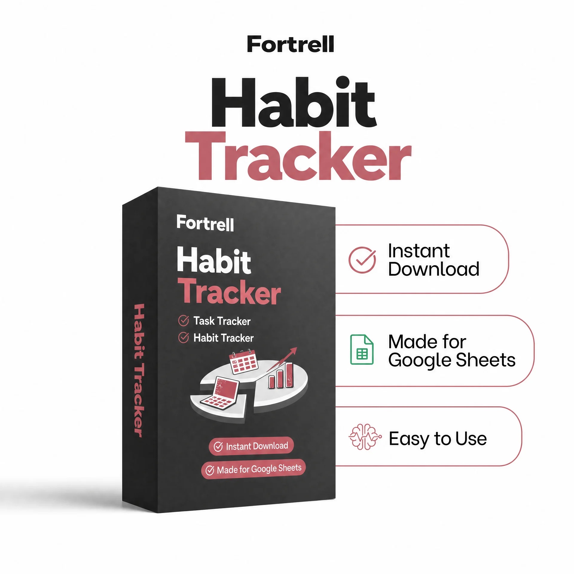 Habit Tracker Spreadsheet (Google Sheets & Excel)
