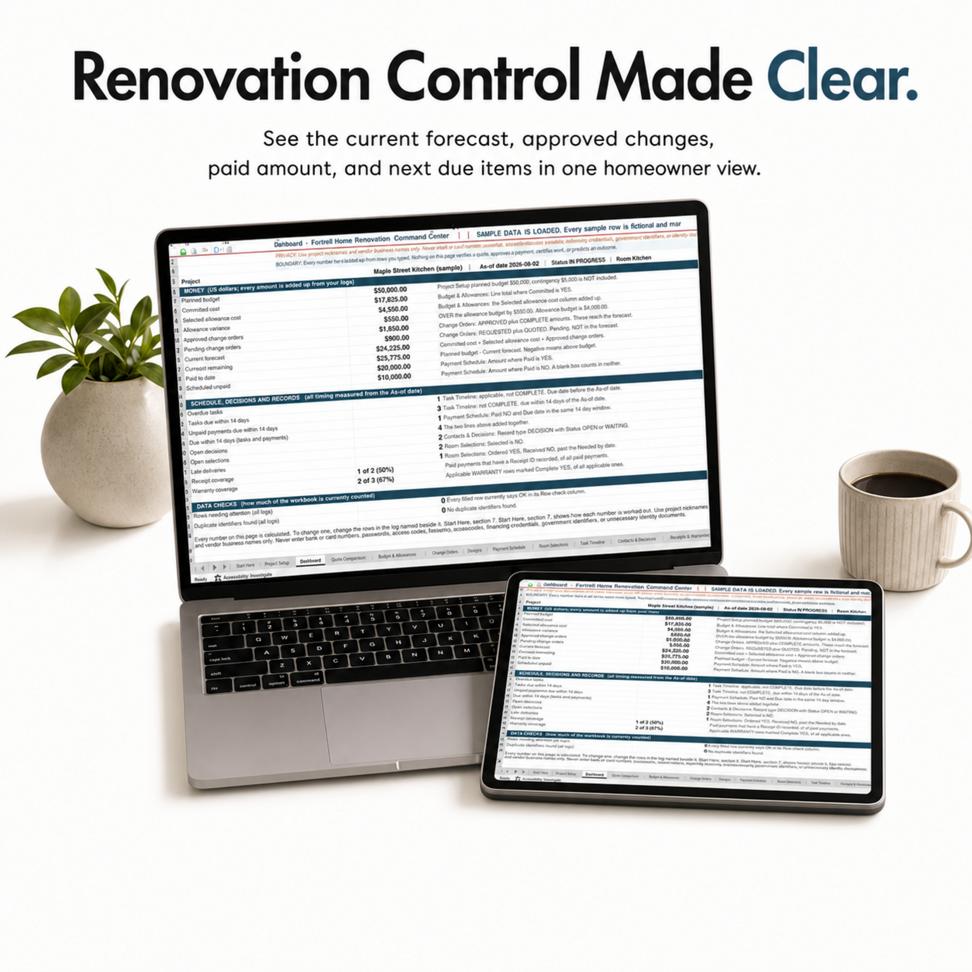 Home Renovation Command Center