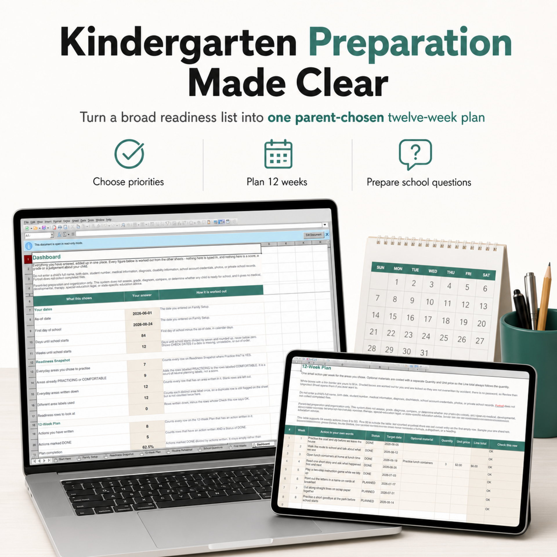 Kindergarten Readiness and First-School Transition System
