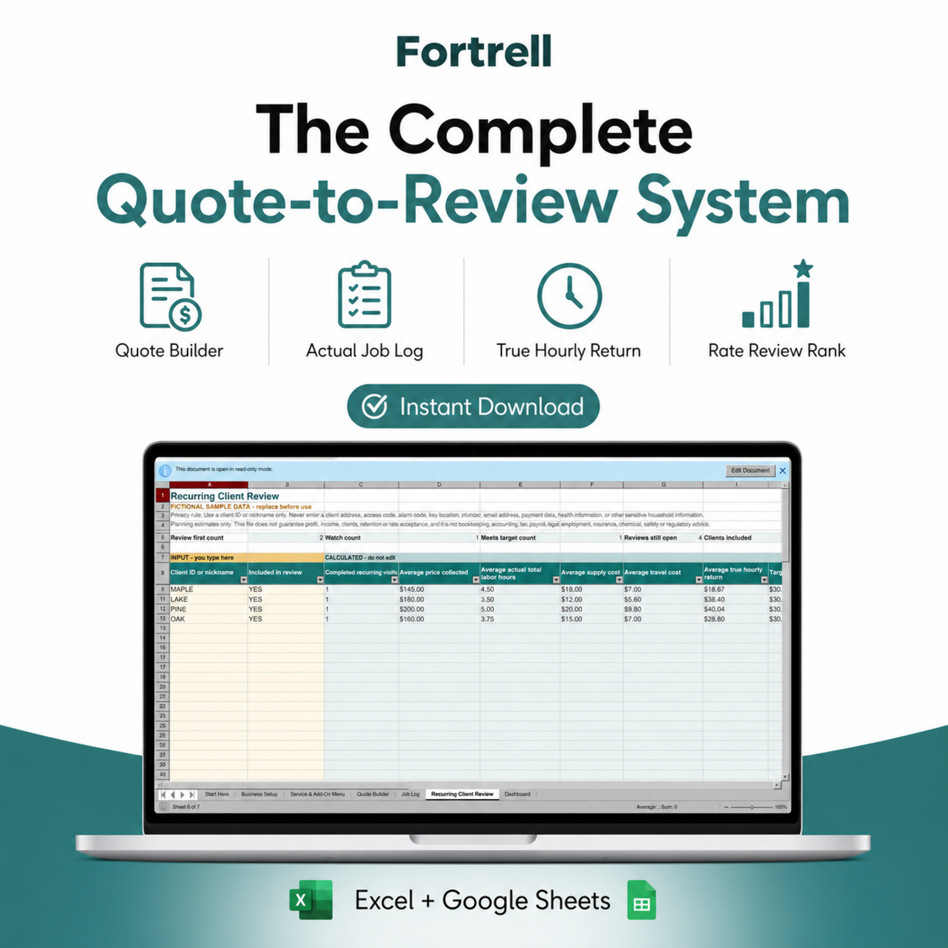 Residential Cleaning Pricing and Profit Protection System product view 3