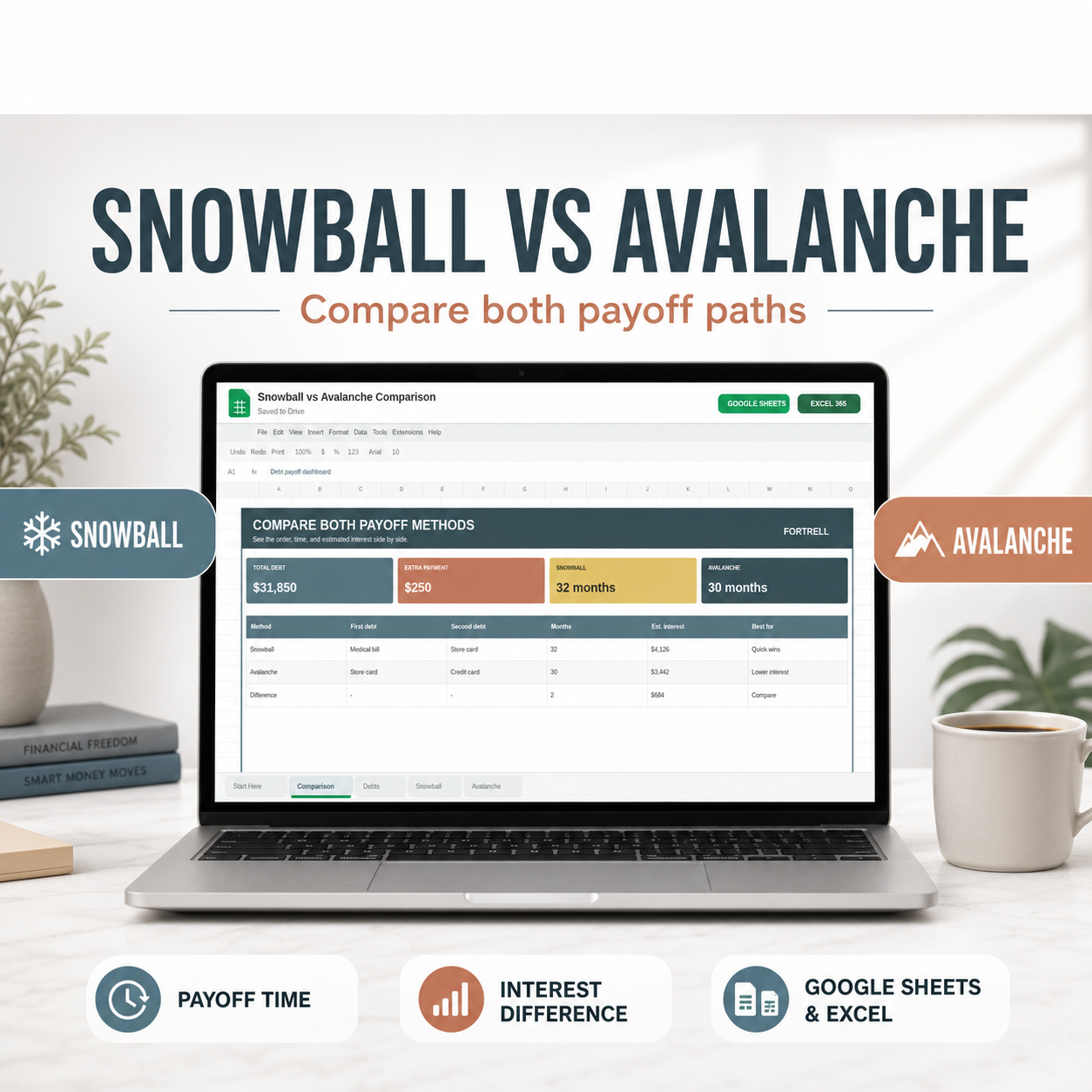 Snowball vs Avalanche Comparison — free bonus